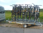 Taxi Piran - Trailer for 20 bicycles, a carrier for 4 bikes